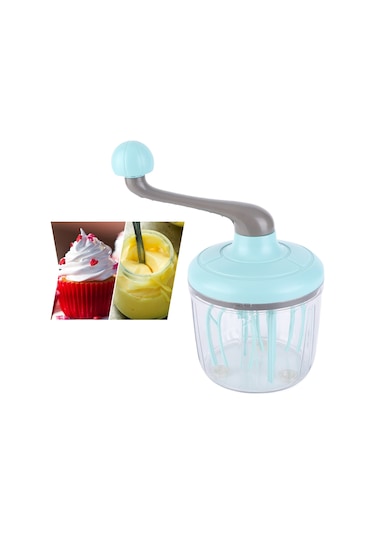 Youmex Ev Mutfak El Cranklı Krema Çırpıcı - 4 Eksenli Çırpma Çubukları, Dökme Dirençli Taban, Kesilebilir Koltuk - 1100ml Kapasite, Hamur, Krem, Akçaağaç İçin Uygun Diğer