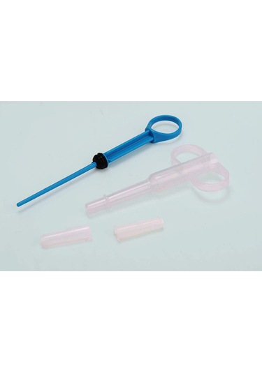 Vkemall Köpek Ve Kedi İlaç Uygulama Aleti - İki Uçlu Tablet/sıvı İlaç Verici - Su/mama Dağıtıcı - Mavi