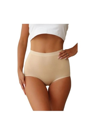 Berrak 3 Lü Paket Yüksek Bel Toparlayıcı Külot 11656 Ten
