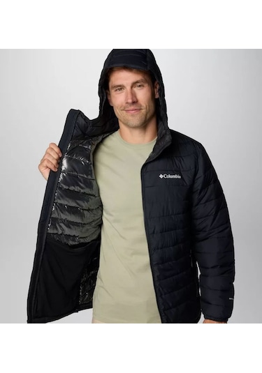 Columbia Men's Powder Lite Iı Hooded Erkek Mont Wo6272 001