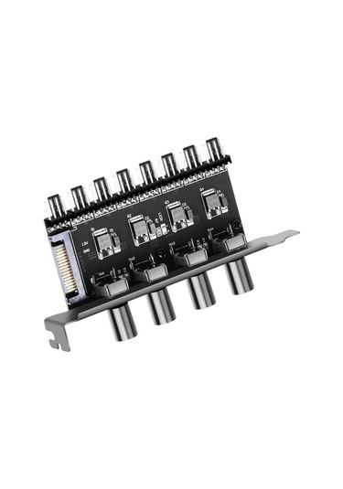 Suntek Sata Arayüzü Için 8 Kanal Pc Kasa Soğutma Fanı Hub Adaptör