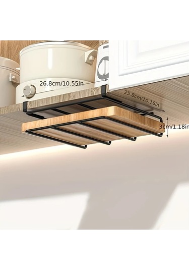 Honeybeeshop Ldq Paslanmaz Çelik Dolap Altı Organizer Raf Siyah Paslanmaz Çelik Tek Katman Mutfak Depolama Ünitesi Siyah-paslanmaz Çelik