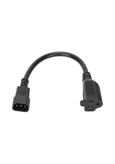 Vkemall Iec320 C14'den 5-15r/5-20r'ye Güç Dönüştürme Kablosu - Ul Sertifikalı, Isı Direnci Ve Dayanıklı Tabanlı Abd Standartı 125 250v