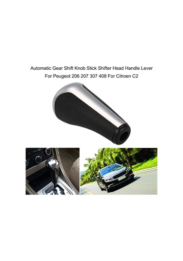 Suofeng Peugeot Ve Citroen İçin Otomatik Vites Kolu Kolu, Pvc & Abs Malzeme, Siyah Ve Gümüş Renkli, 11x5x4cm Boyutunda Vites Kolu Kolu