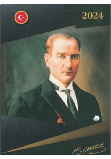 17x24 Atatürk Ajandası 2024 Özkan Res.1 Çok Renkli