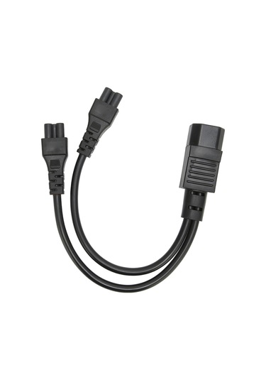 Springsun C14 Erkekden Çift C5 Dişize Iec320 Güç Kablosu - 32cm, 10a, Pvc, Dizüstü Bilgisayar, Monitör, Yazıcı Ve Diğer Cihazlar İçin Jd3150-1