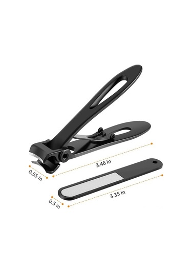 Fortunelane Stainless Steel Kalın Tırnak Kırıcı Seti, Geniş Açılım, Ergonomik Tasarım, Keskin Bıçaklar, Kayma Engelli Kollu