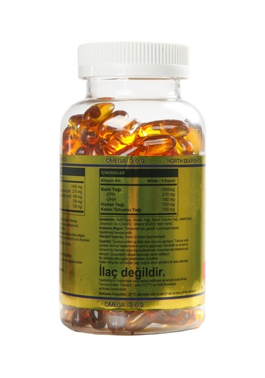 Selpiar Fish Oil Omega 3 6 9 Balık Yağı Hodan Keten Tohum 200