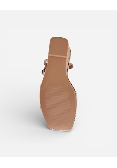 Steve Madden Outrıght Multı Raff Kadın Multi Raff Topuklu Sandalet Outrıght Çok Renkli