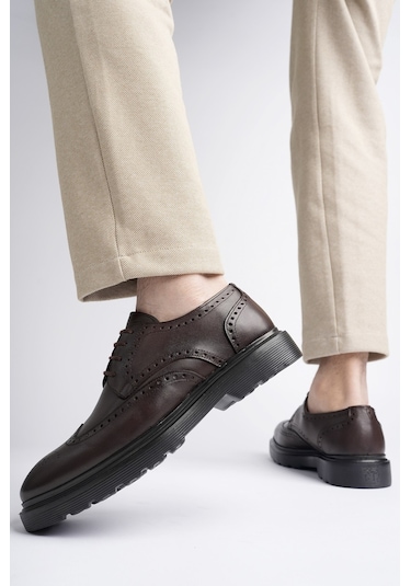 Muggo Andre Garantili Klasik Hakiki Deri Bağcıklı Ortopedik Erkek Casual Ayakkabı Kahverengı Kahverengi Muggo Andre Garantili Klasik Hakiki Deri Bağcıklı Ortopedik Erkek Casual Ayakkabı Kahverengı Kahverengi