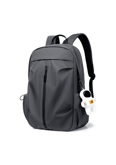 Szypzstore 学生书包高中生简约双肩包高中背包 Eyqhf8 Siyah - Gri