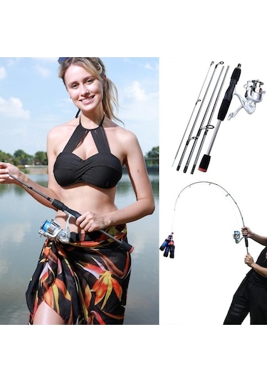 Pazly Tatlı Su Tuzlu Su Olta Kiti - 6+1bb Makaralar - 5.4ft Seyahat Oltası & Reel 3000 5.4ft Rod&reel 3000