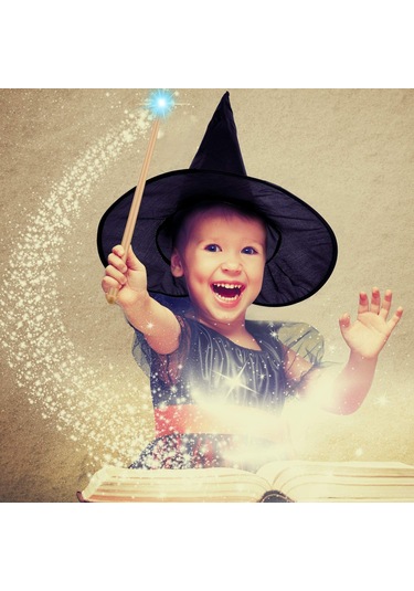 Yifomall 14 İnç Sarı Plastik Işıklı Ve Sesli Büyü Bacaları - Cadı Kostüm Aksesuarı, Halloween Ve Cosplay Partileri İçin 2 Adet