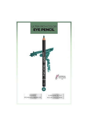 Note Cosmetique Ultra Rich Color Göz Kalemi 03 Green Apple - Yeşil