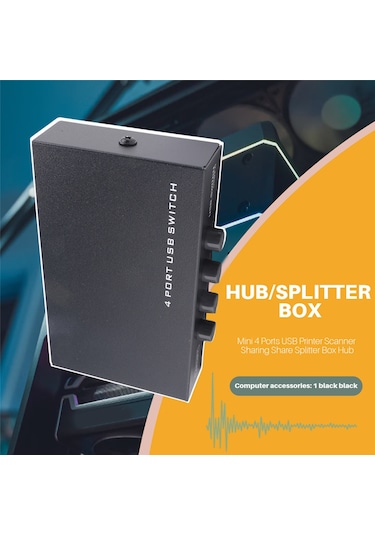 Sointeresting En Yeni Mini 4 Port Usb Yazıcı Tarayıcı Paylaşım Paylaşım Anahtarı Ayırıcı Kutu Hub
