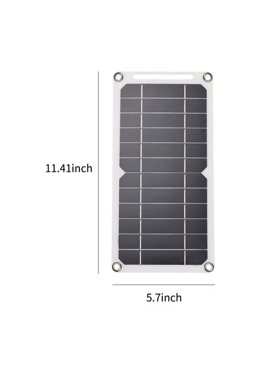 Mufunye 6w Taşınabilir Güneş Paneli - Usb Çıkışlı, Kampçılar Ve Açık Hava Etkinlikleri İçin