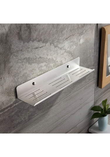 Inox, Ömürlük Paslanmaz Çelikten Raf Ikili Takım, Banyo Rafı, Şam Gri