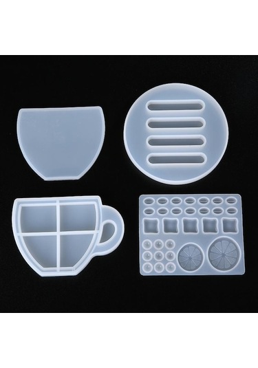 Kahve Fincanı Altlığı Kalıp Depolama Tutucu Tepsi Bardak Mat Reçine Epoksi Döküm Kalıp Diğer Diğer