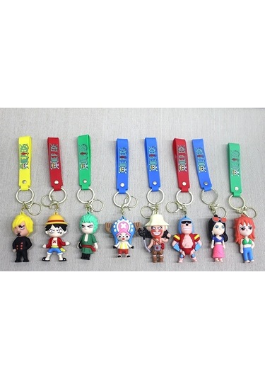 One Piece Silikon Anahtarlık Alk4269 Çok Renkli