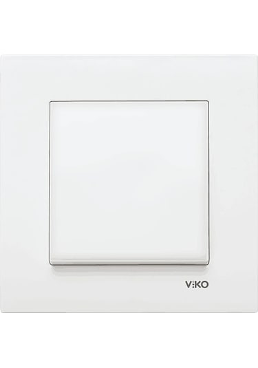 Viko 90967001 Kare Beyaz Çerçeveli Anahtar