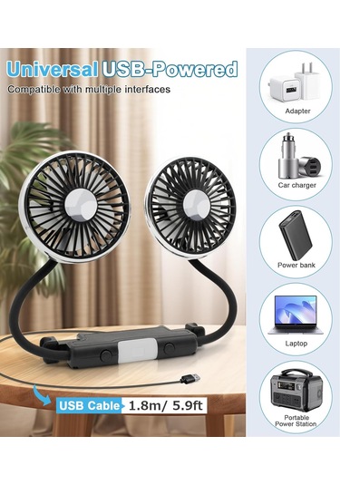 Araba Hayranları İçin Arka Koltuklar, Soğuk Havayı Üfleyen Araba Hayranları, Arka Koltuk İçin Usb Araba Fanı Soğutuyor