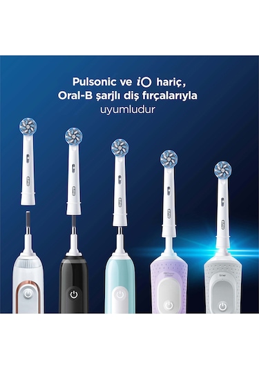 Oral-B Şarjlı Diş Fırçası Yedek Başlığı Sensitive X-Filament 4'lü