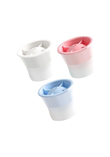 3 Adet Silikon Yuvarlak Buz Küpü Kalıpları Kapaklı Kolay Çıkarılabilir Küre Buz Makinesi Viski Kokteylleri Burbon İçecekler İçin Yavaş Eriyen Küresel Buz Makineleri Çok Renkli