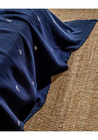 Madame Coco Riva Çift Kişilik %100 Pamuk Yatak Örtüsü - Lacivert 8684427210420 Lacivert