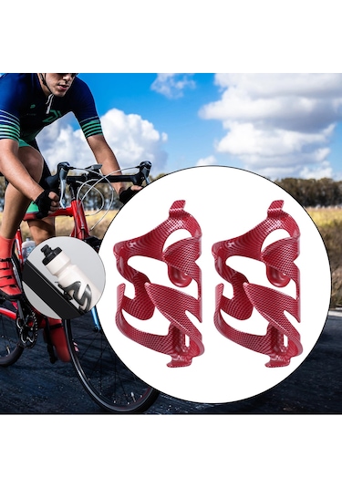 Suntek 2x Bisiklet Su Şişesi Tutucu Yedek Parça Kolay Kurulum Kırmızı