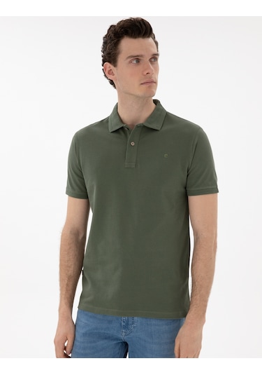 Pierre Cardin Erkek Haki Tişört Basic 50302561-vr027 Haki