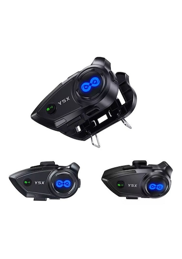 Vothoon Y5-x 1000mah Motosiklet Intercom Mavi - Siyah