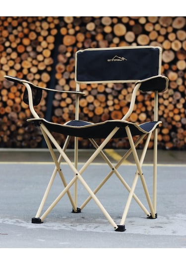 Nurgaz Campout Mogan Katlanır Sandalye Siyah