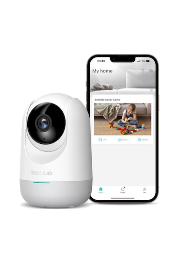 Botslab 360+ C211 2K Pro WiFi 360°  Bebek Monitörü Evcil Hayvan İç Mekan  IP 2024 Versiyon Akıllı Güvenlik Kamerası