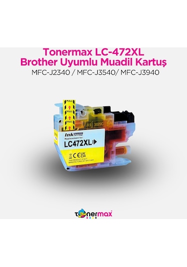 Brother Lc472xl Uyumlu Kartuş Sarı / Mfc-j2340 / Mfc-j3540/ Mfc-j3940