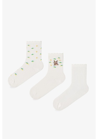 Penti Lemon Rabbit 3'lü Soket Çorap
