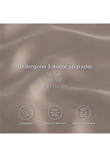 Mercan 2'li Saten Yastık Kılıfı Seti - Saç Ve Cilt İçin Havadar İpek Yastık Kılıfı Saten Yastık Kılıfı 2'li Paket Zarf Kapatmalı 76x51cm