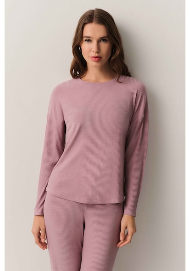 Suwen Soft Touch Pijama Takımı Sh26206660a1296 Gül Rengi