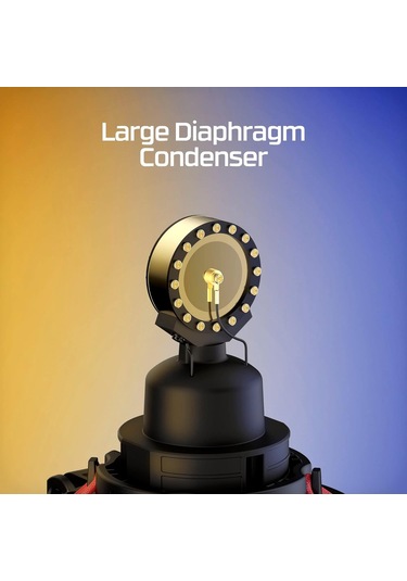 Hyperx Procast Large Diaphragm Condenser Mic Siyah