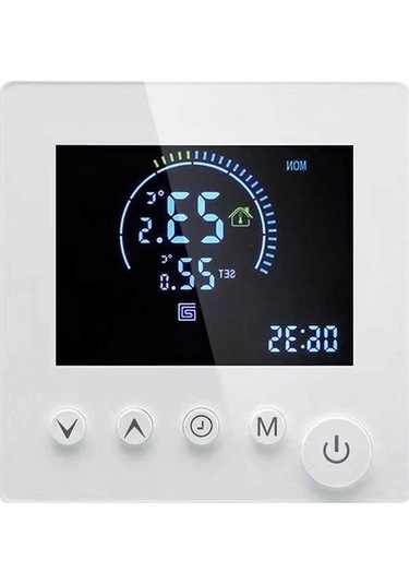 Flybuy Programlanabilir Akıllı Duvar Termostatı, Ntc Sensör, Dokunmatik Lcd Ekran, Wifi Ve Normal Modlar