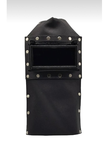 Melzohome Deri Kapaklı Kaynakçı Baş Maskesi