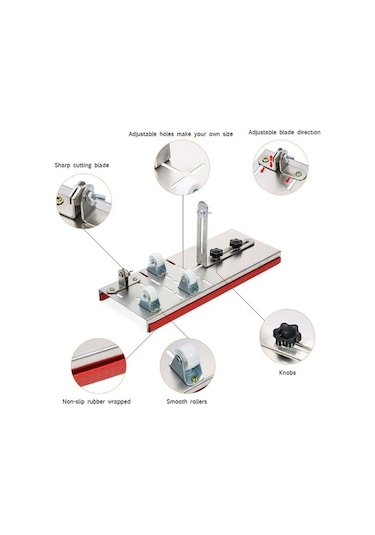 Novahub Paslanmaz Çelik Cam Şişe Kesici, Diy Şişe Kesme Aracı, Yuvarlak/kare/oval Şişeler İçin Çok Renkli