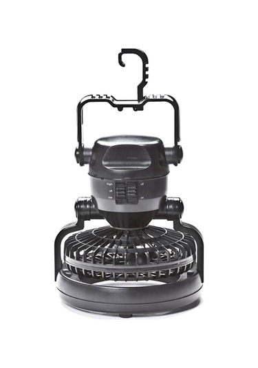 Ccgloball Kamp Fanı Lambası 18 Led Çok Fonksiyonlu Taşınabilir Siyah