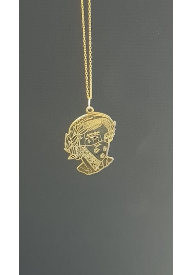 Vog Maskeli Kadın 925 Ayar Gümüş Sevgiliye,arkadaşa Hediye Kolye