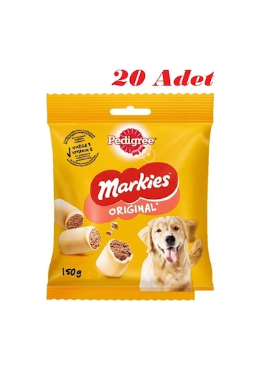 Pedigree Markies Köpek Ödül Bisküvisi 150 Gr 20 Adet