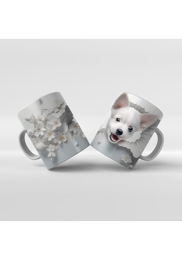 Baskılı Kupa Bardak Sevimli Köpekler - 8
