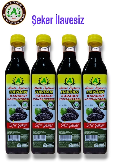 4x500gr Karadut Konsantresi ŞEKERSİZ (Ekonomik)