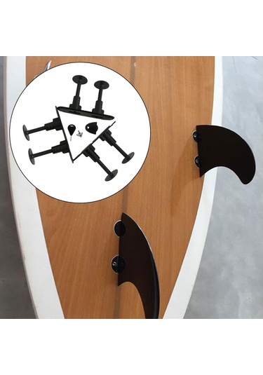 3 Parça Sörf Tahtası Fin Fişleri Pvc Fin Dağı Sörf Tahtası Aksesuarları Sörf