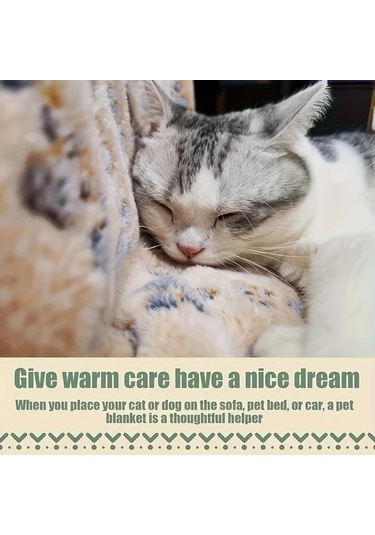 Honeybeeshop 6 Parça Ultra Yumuşak Flanel Pet Battaniyesi Mixed Color 29.92x40.94 Inch Tüm Boyutlarda Kedi Ve Köpekler İçin