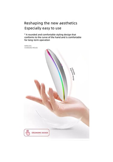 Mkey MK-109 RGB LED Kablosuz Mouse Optik Wireless Mouse Sessiz Mouse