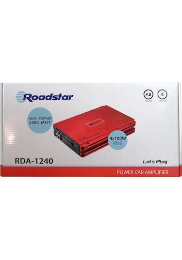 Garaj Dünyası Roadstar Rda-1240 4 Kanal Ab Klass Oto Amfi 5000w M